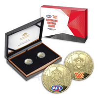 2024 $1 AFL Coloured Proof 2 Coin Set