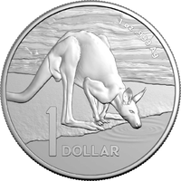 2024 Kangaroo Series "Desert Life" $1 Frosted & UNC 1oz Fine Silver Coin
