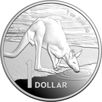 2024 RAM Kangaroo Series 1oz Fine Silver Proof Coin - Desert Life