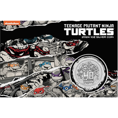 2024 1oz Silver Teenage Mutant Ninja Turtles Coin in Card