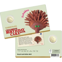 2025 $1 Birthday Cake Echidna Coin in Card