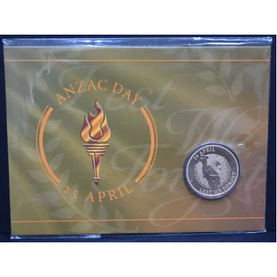 2025 $1 Perth Mint Anzac Day Carded Coin