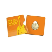 2025 $1 Aussie Big Things 2 - The Big Golden Guitar Carded Coin