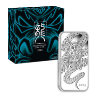2025 1oz Dragon Silver Rectangular Proof Coin
