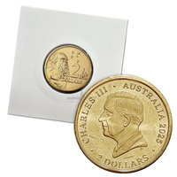 2025 $2 King Charles III Effigy UNC - Single Coin in 2x2