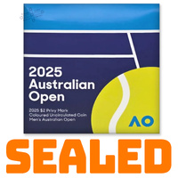 SEALED - 2025 $2 Men's Australian Open Carded Coin