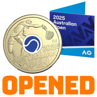OPENED - 2025 $2 Men's Australian Open Carded Coin