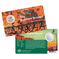2025 20c 50th Anniversary of the Rainbow Serpent Carded Coin