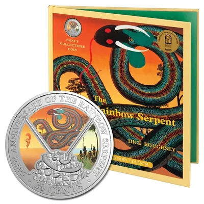 2025 20c The Rainbow Serpent - Special Edition Book with Coloured Coin