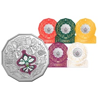 2025 50c Festive Florals Christmas Decoration Coin