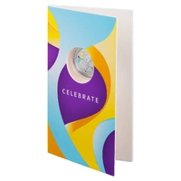 2025 50c Celebrations Coloured Carded Coin