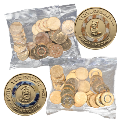 2026 $2 Bluey and Bingo Coloured Uncirculated 2x 25-Coin RAM Bags