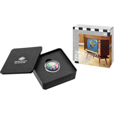 2026 50c 70th Anniversary of Australia’s First TV Broadcast Silver Proof Coin