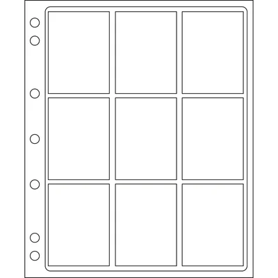 ENCAP SLAB - 9x Graded Coins Slab Album Sheet (2pk)