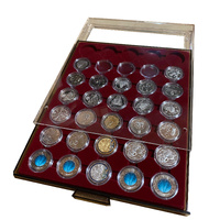 20c Coin Tray - Coin Box 35 x 29mm compartments, smoke coloured