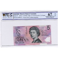 2015 MS67 EA15 - $5  Last Prefix