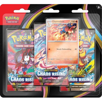 Pokemon: Mega Evolution Chaos Rising 3-Booster Blister