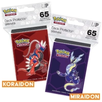 Pokémon ULTRA PRO Deck Protector Sleeves 65pk: Koraidon or Miraidon