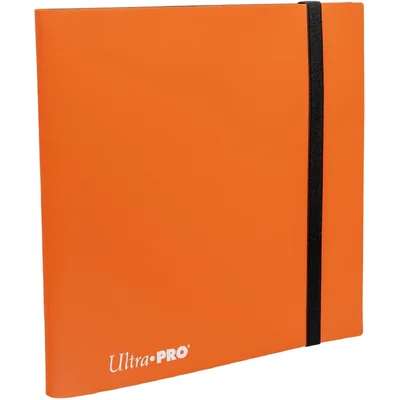 ULTRA PRO: Large 12-pocket Eclipse Pumpkin Orange Pro Binder
