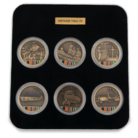 Vietnam War [1962 - 1972] - Set of Six Commemorative Medallions 