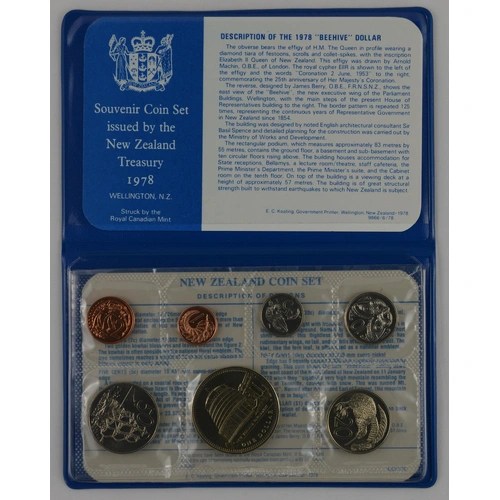 1978 New Zealand Uncirculated Coin Set
