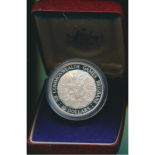 1982 $10 Commonwealth Games Silver Proof