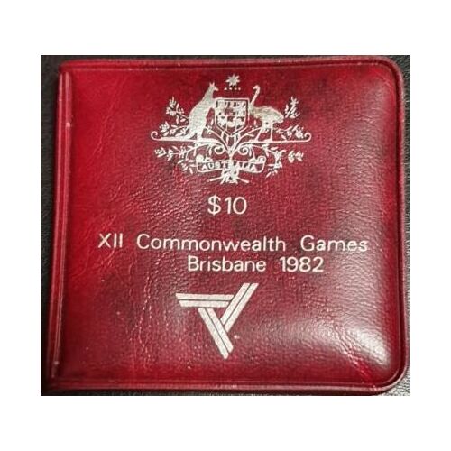 1982 $10 Commonwealth Games Silver UNC