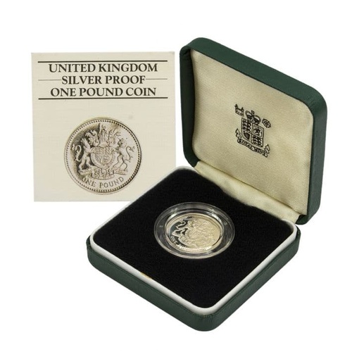 1983 £1 United Kingdom Sterling Silver - Piedfort Proof Coin