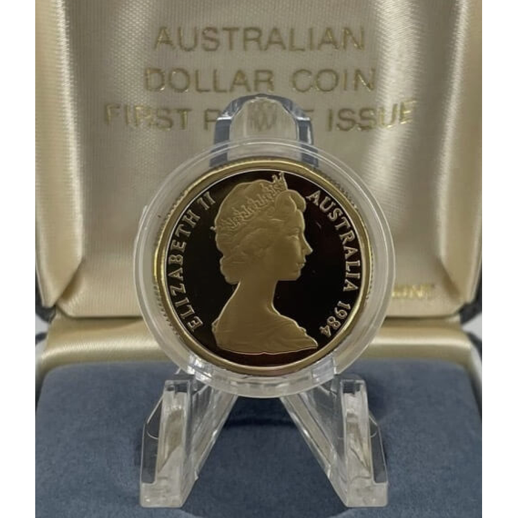 1984 $1 Proof Coin Boxed - First Year of Issue RAM with Certificate