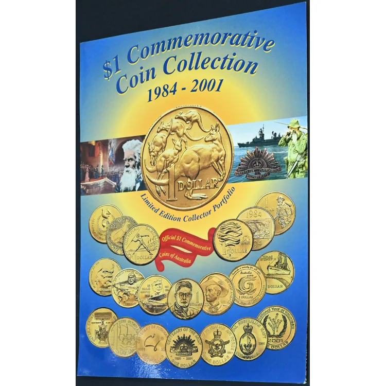1984-2001 Sherwood RAM $1 Commemorative Coin Collection Folder