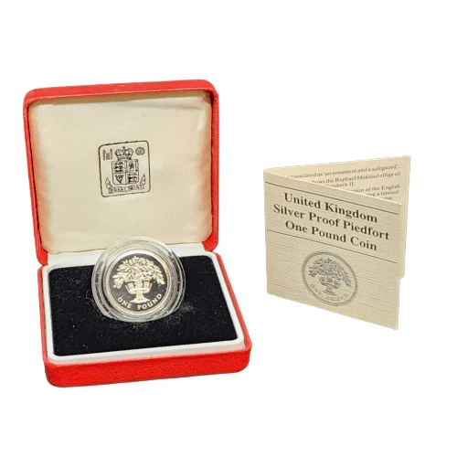 1987 £1 United Kingdom Sterling Silver Piedfort - Proof Coin