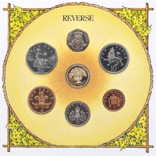 1987 United Kingdom Brilliant Uncirculated Seven-Coin Collection