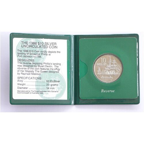 1988 $10 Bicentenary Silver Coin