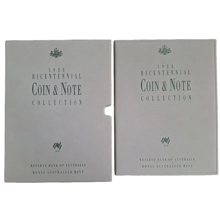 1988 Bicentennial 3 Coin & 3 Note folder
