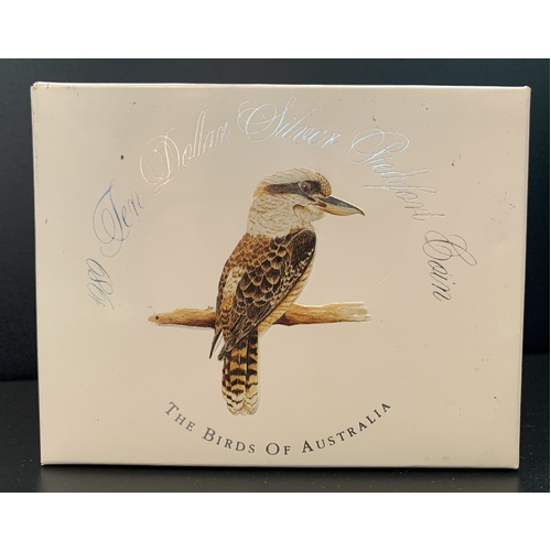 1989 $10 Birds of Australia Piedfort Proof - Kookaburra