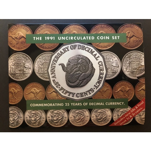 1991 Mint Set - Commemorating 25 Years of Decimal Currency
