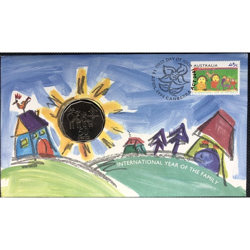1994 50c International Year of the Family PNC 