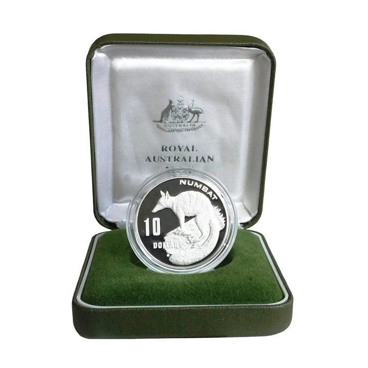 1995 Silver - Endangered Species $10 Piedfort Coin - Numbat