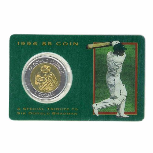 1996 $5 Coin A Special Tribute to Sir Donald Bradman