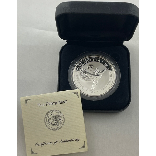 1996 Kookaburra 1oz Silver Proof Great Britain Privy