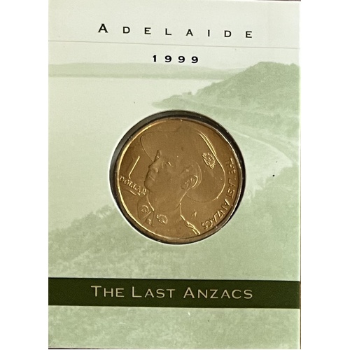 1999 $1 The Last Anzacs Mintmark