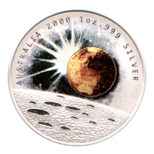 2000 Millennium 1oz Silver Proof Dollar Coin
