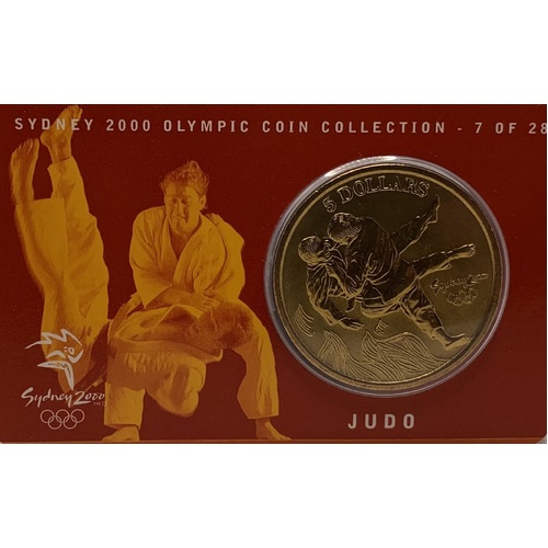 2000 $5 Sydney Olympic Gold Coin - Judo