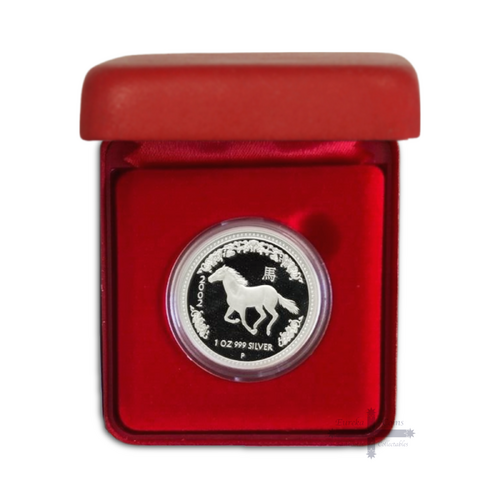 2002 1oz Year of the Horse Silver Proof Coin