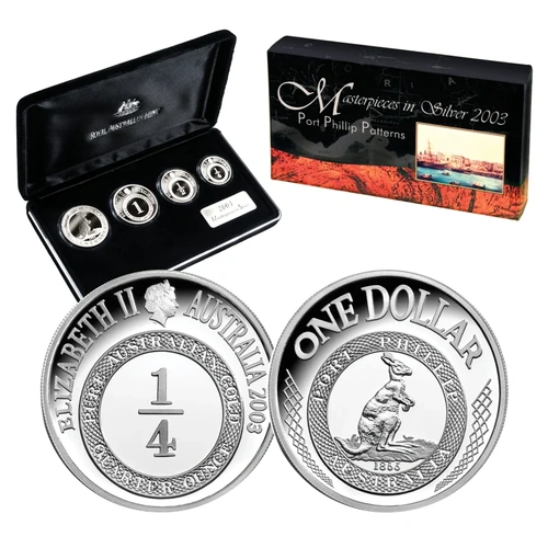 2003 Masterpieces in Silver - Port Phillip Patterns 4 Coin Set