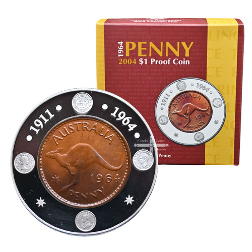 2004 40th Anniversary of the Last Penny $1 Silver Proof Coin
