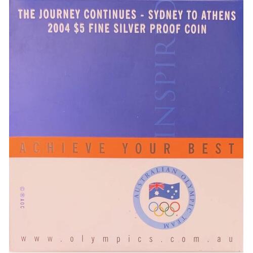 2004 1oz Proof The Journey Continues - Sydney to Athens