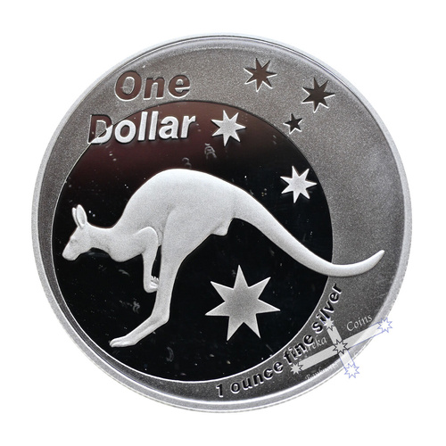 2005 1oz Kangaroo Silver Frosted Uncirculated Coin