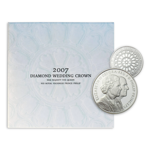 2007 £5 Diamond Wedding Uncirculated Carded Coin