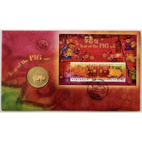 2007 50c Year of the Pig PNC